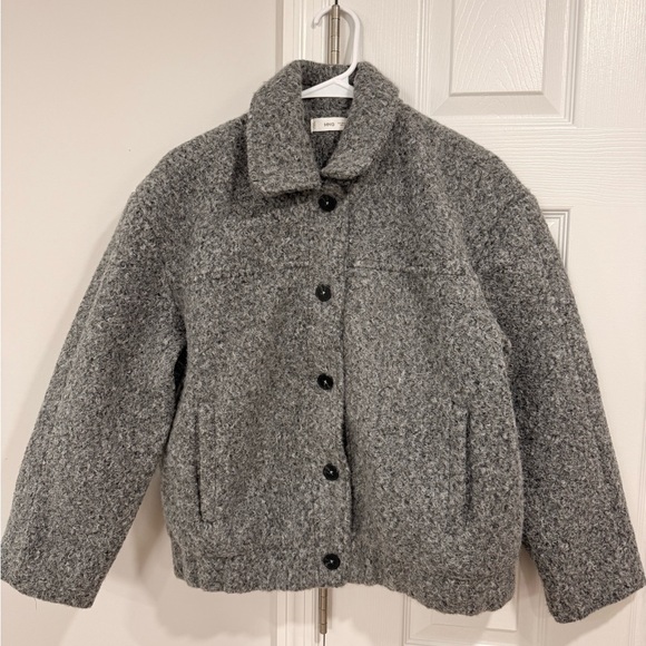 Mango Gray Teddy Jacket for Women - Picture 2 of 5
